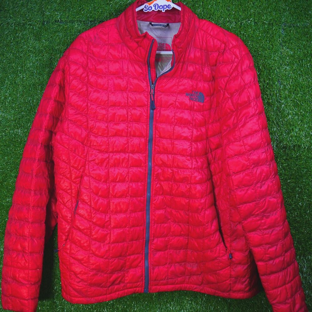 The North Face ThermoBall Full Zip Jacket - Bright Red - Men's Size‎ L